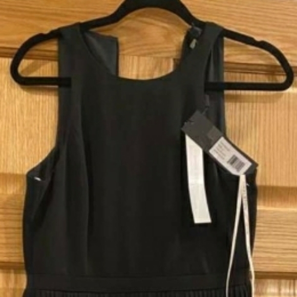 Halston Heritage Fringed Crepe Mini Dress - Picture 3 of 11